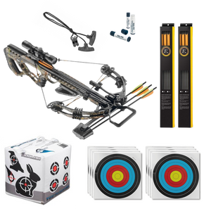 Black EK Archery Guillotine-M+ Compound Crossbow Bundle- 185lbs EK Archery