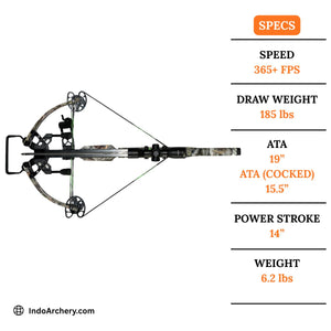 White Smoke Hori-Zone Alpha-XT Crossbow | 365+ FPS Lightweight Design Hori-Zone