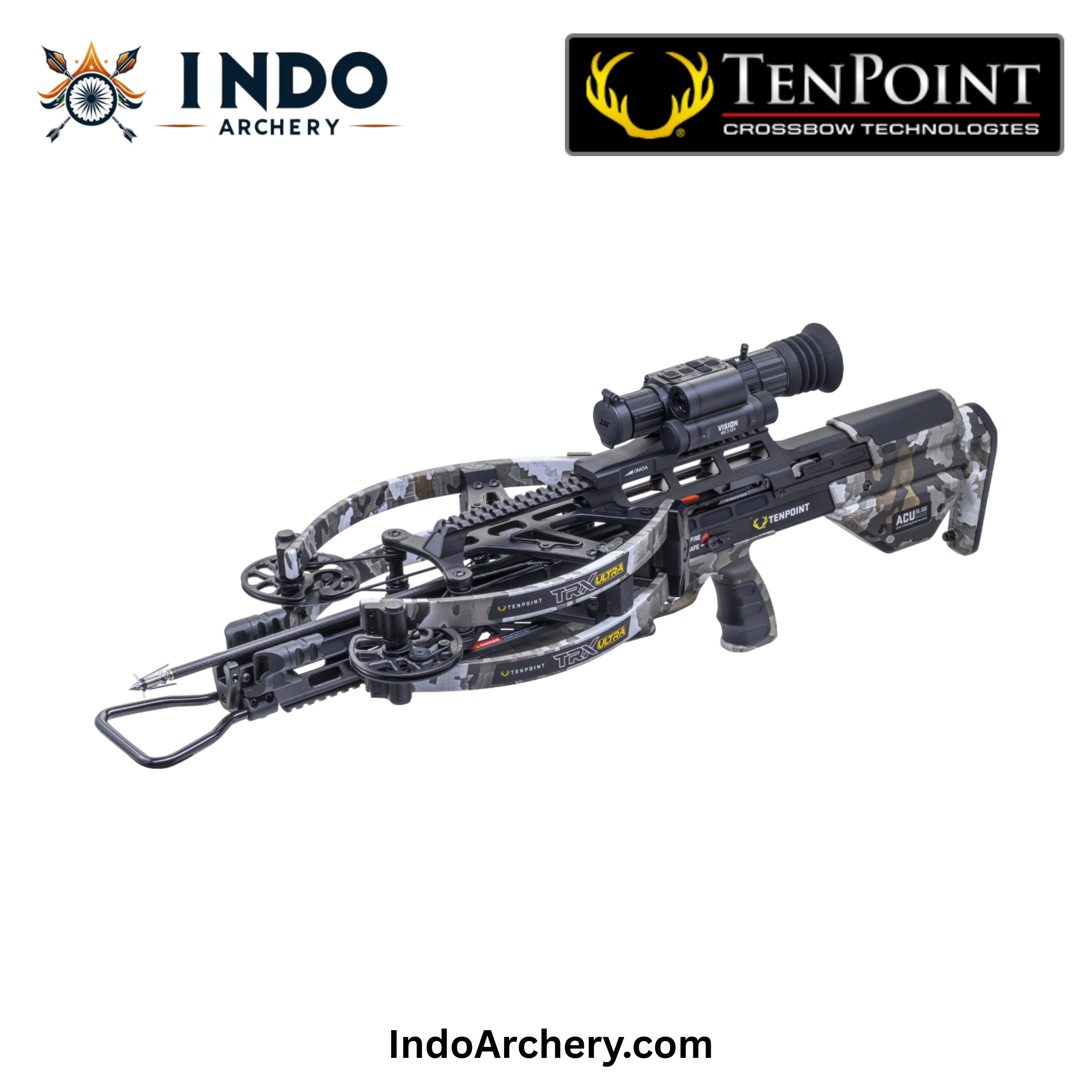 TenPoint TRX Ultra | 515 FPS Rangefinding Crossbow with Vision HD Digital Scope