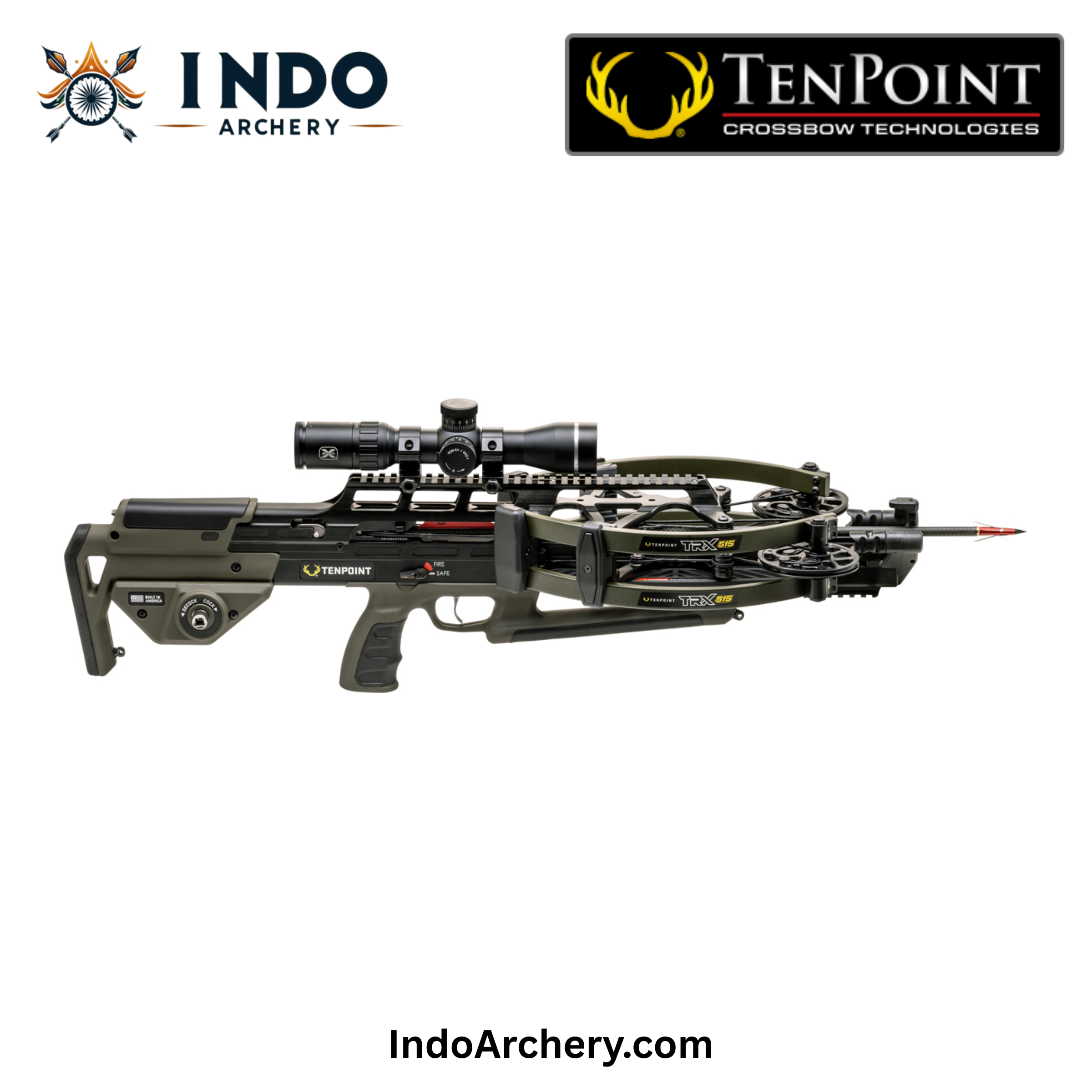 TenPoint TRX 515 | 515 FPS Reverse-Draw Crossbow with Marksman Elite Scope