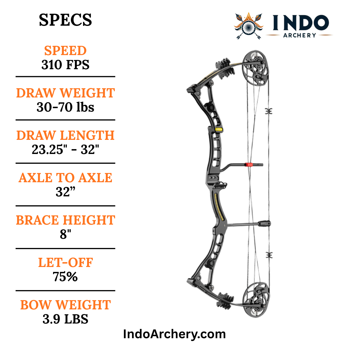 White Smoke EK Archery Axis Compound Bow EK Archery