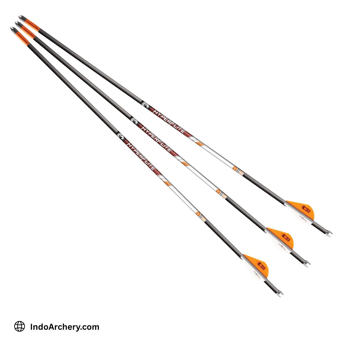 Barnett HyperFlite 22 Inch Arrows 3 pieces Orange White