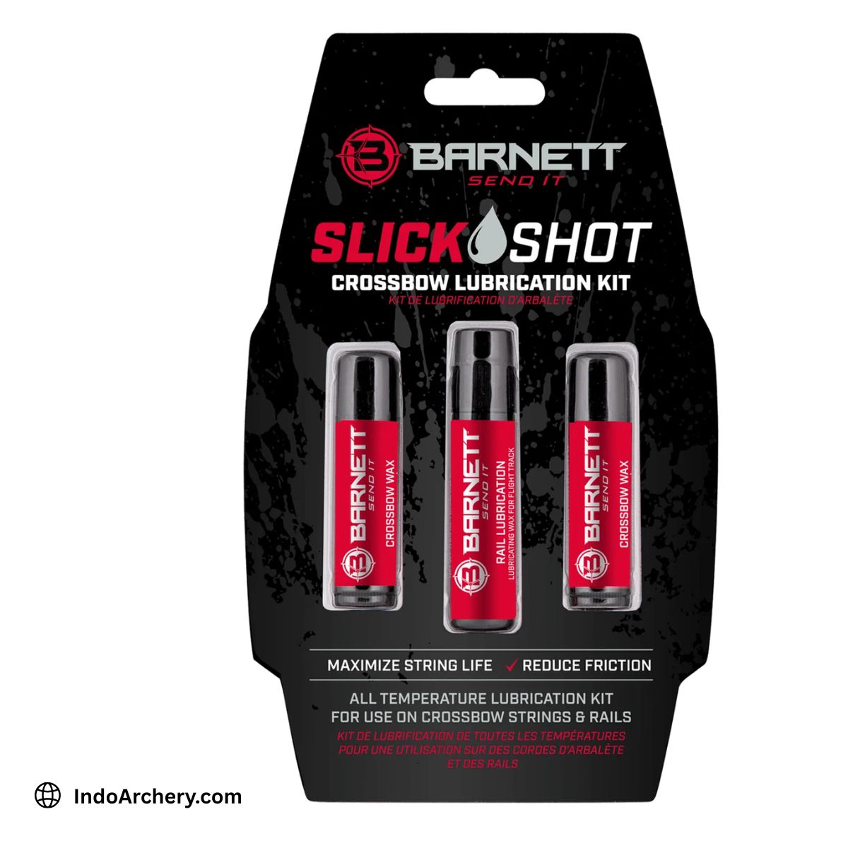 Barnett Slickshot Crossbow Lubrication Kit – Rail Lube & Wax