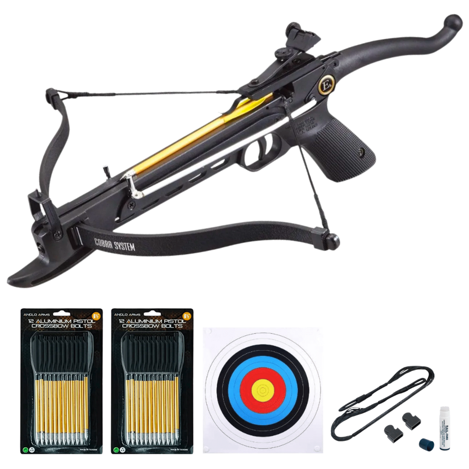 EK Archery Cobra 80lbs Composite Pistol Crossbow Bundle