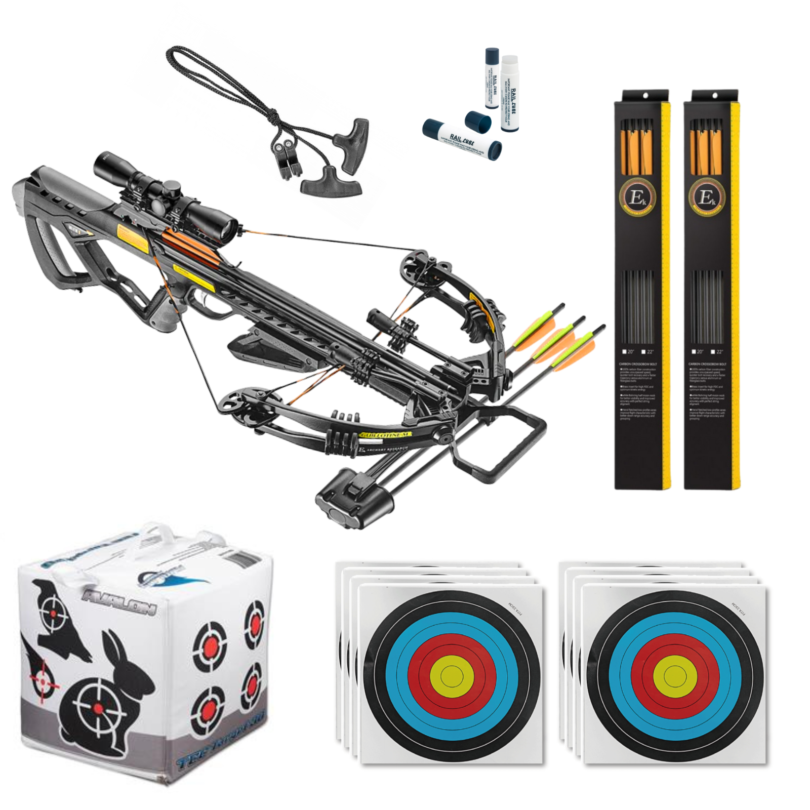EK Archery Guillotine-M+ Compound Crossbow  Bundle- 185lbs