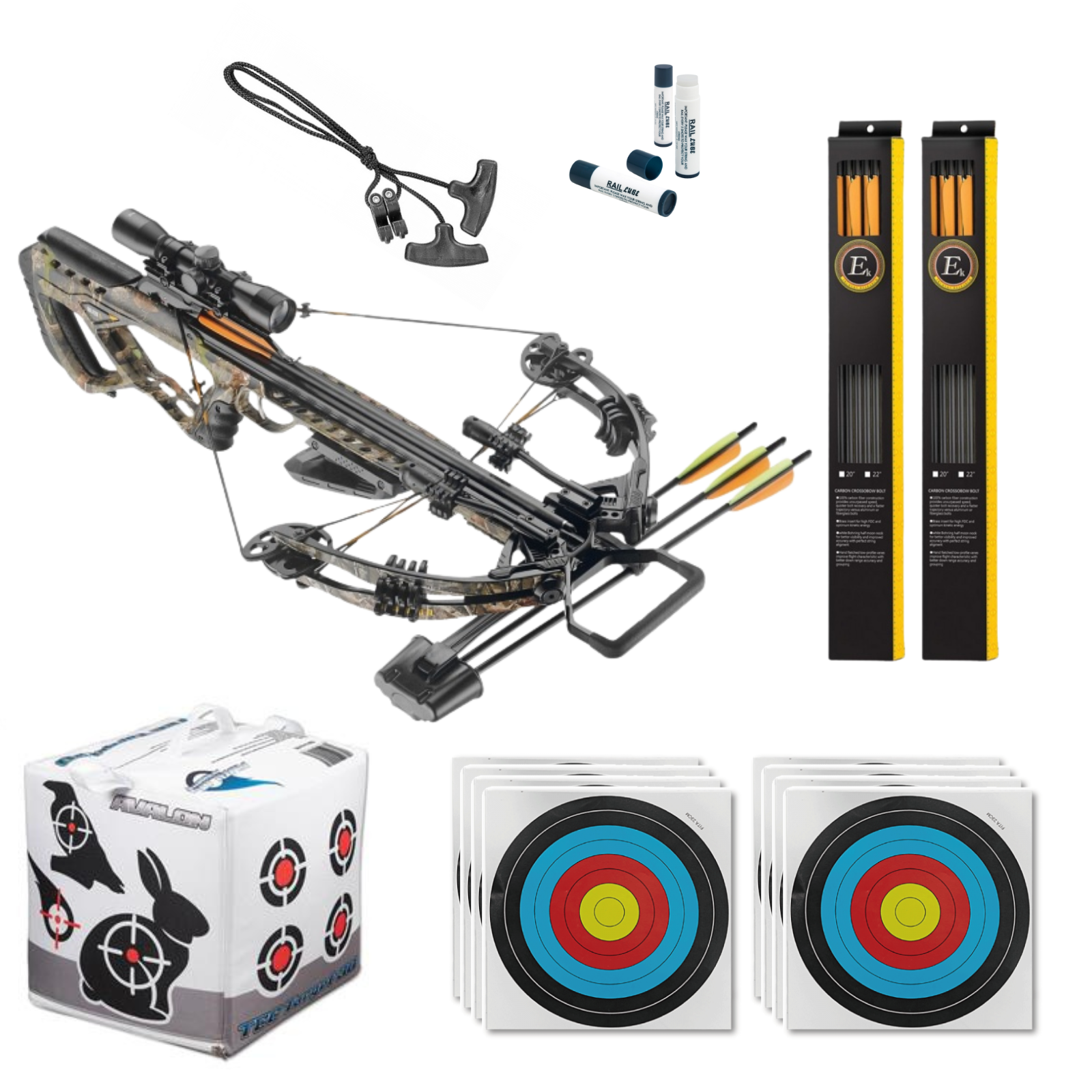EK Archery Guillotine-M+ Compound Crossbow  Bundle- 185lbs