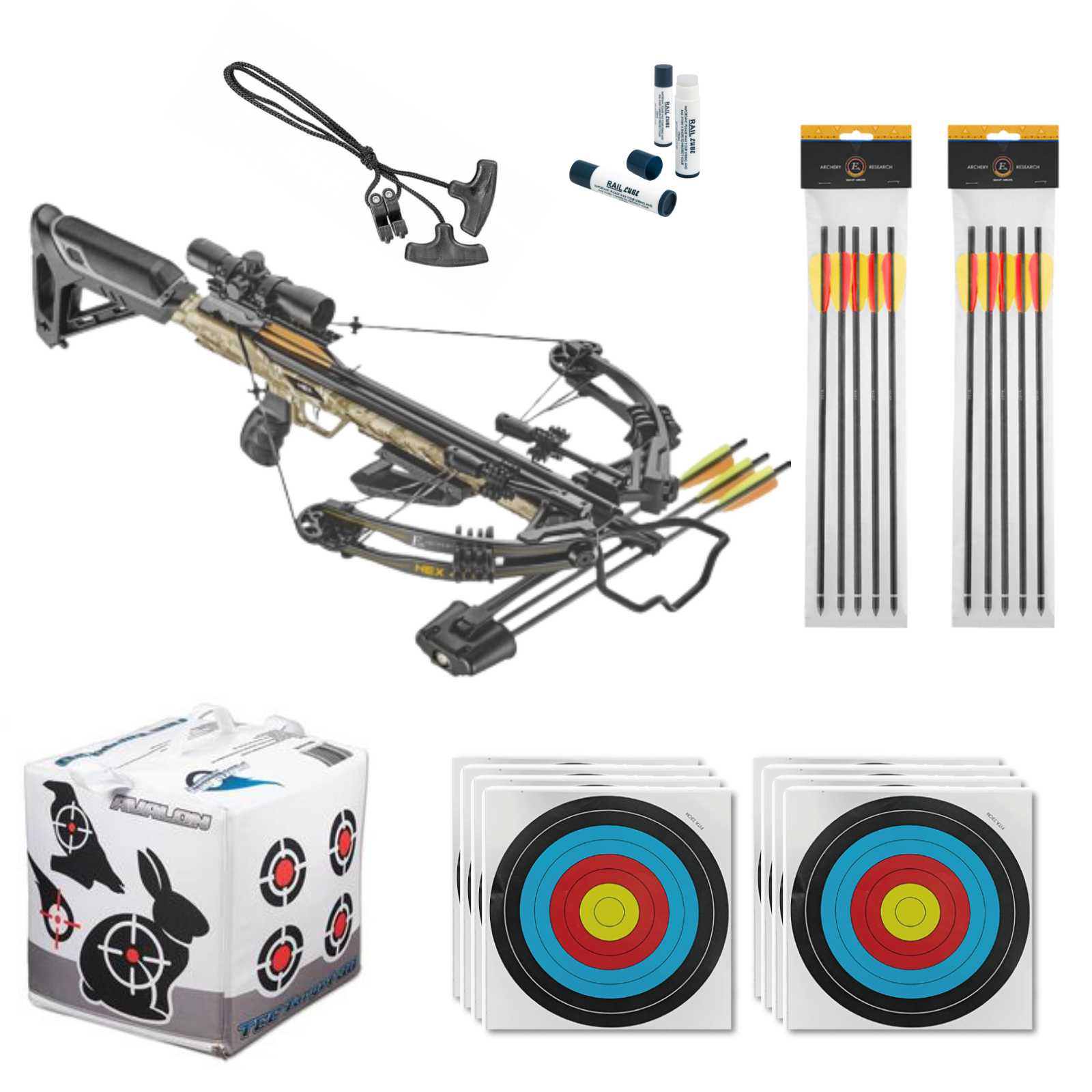 EK Archery HEX 400 Compound Crossbow Bundle - 210lbs