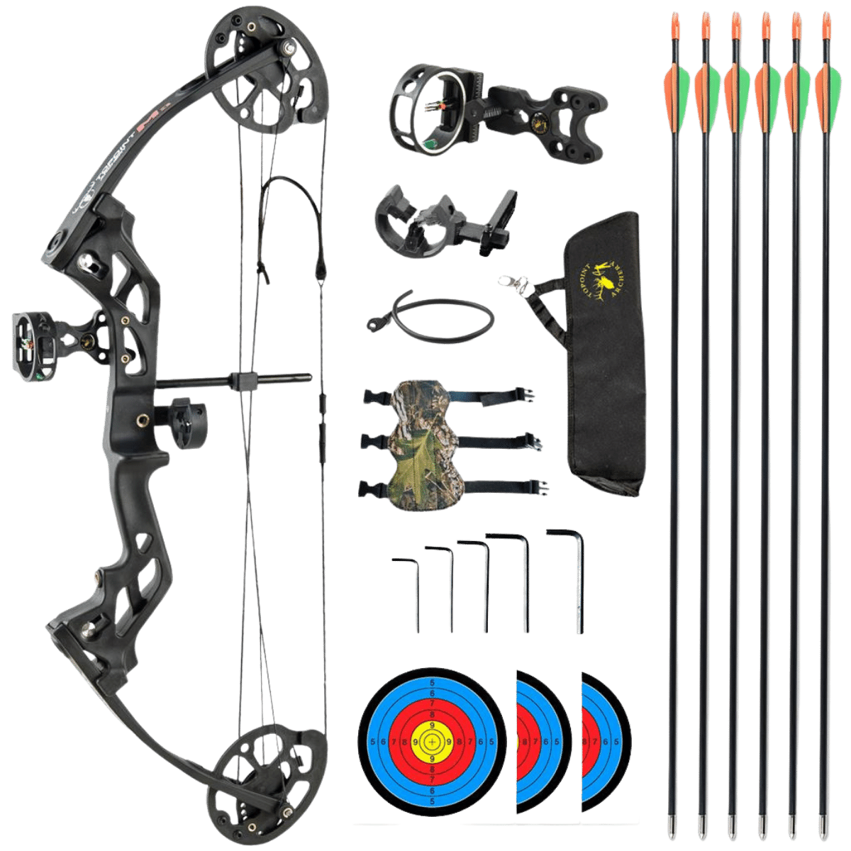 Topoint Archery Compound Youth Bow Package M3
