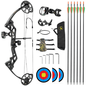Black Topoint Archery Compound Youth Bow Package M3 Topoint
