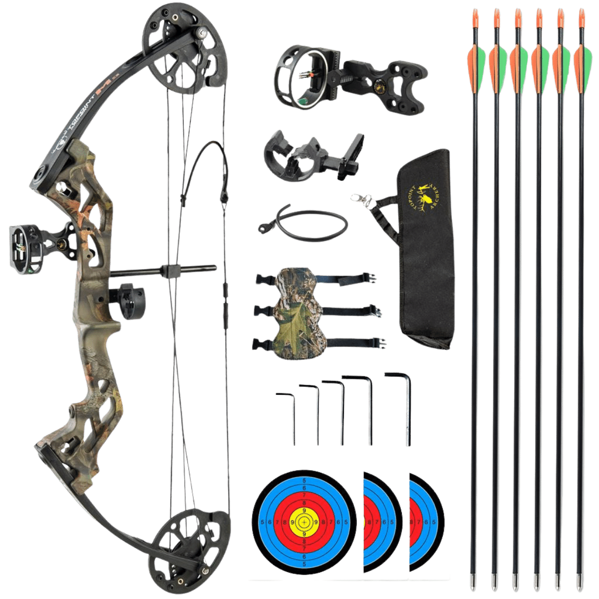 Topoint Archery Compound Youth Bow Package M3