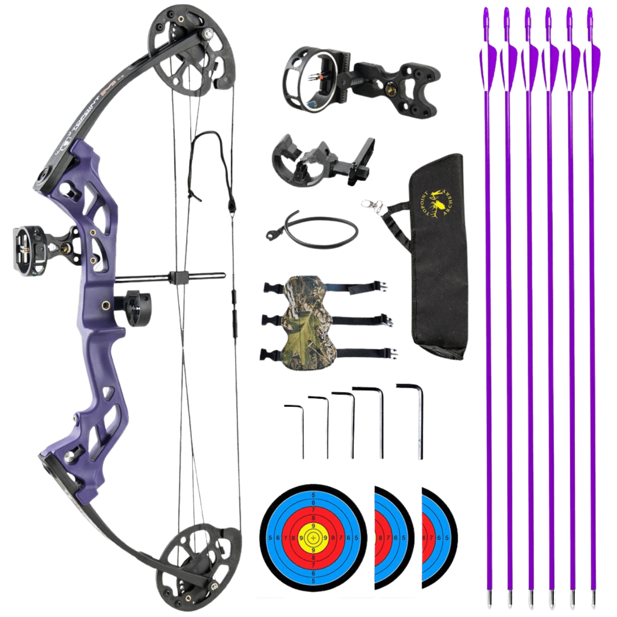 Topoint Archery Compound Youth Bow Package M3